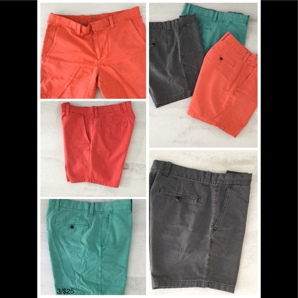 GAP Other - GAP SET OF 3 MEN 7 INCH SHORTS CORAL/CHARCOAL/TEAL